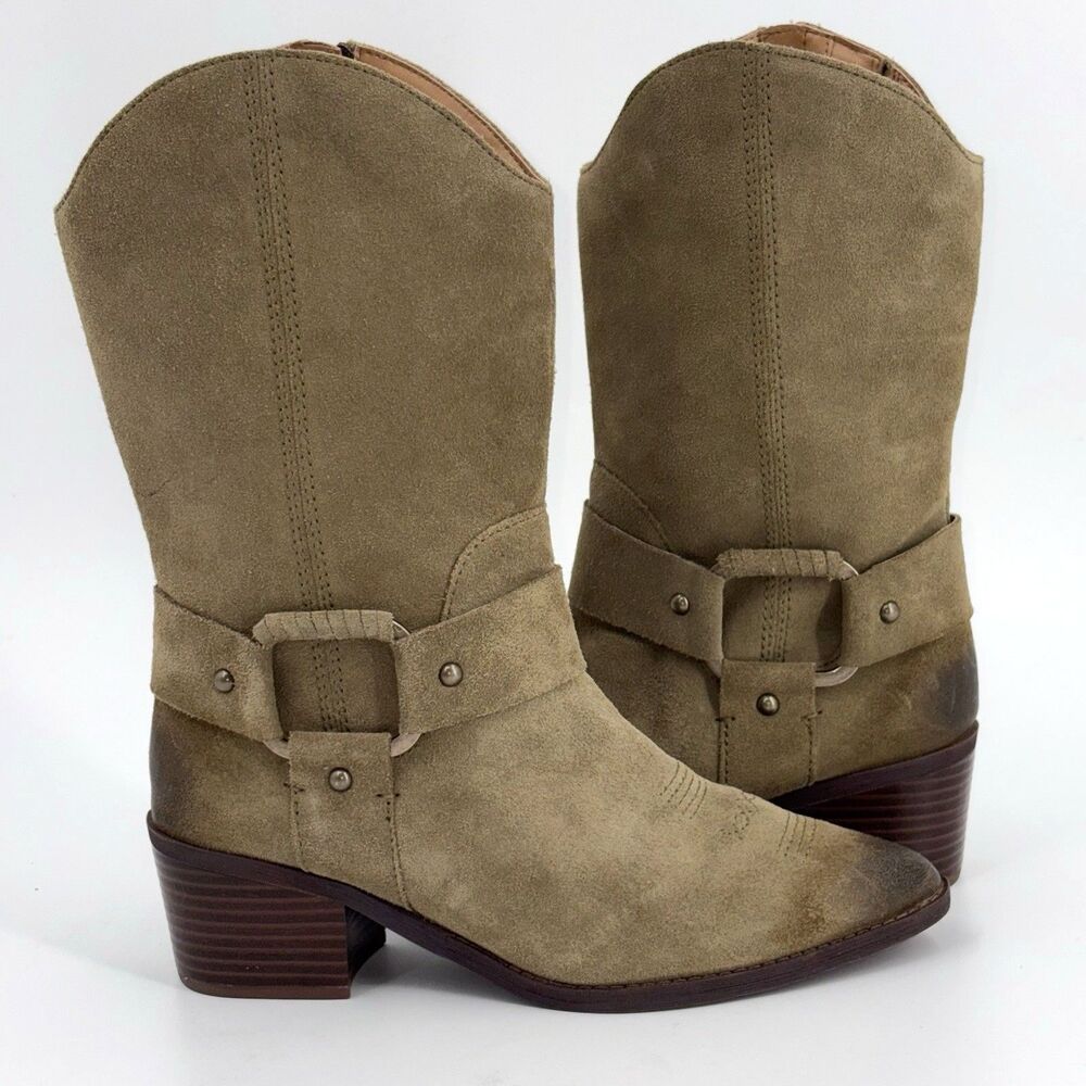 Clarks Clarks Morzine Rise Cowboy Boots Womens Size 9 Suede Cowgirl Western Boho